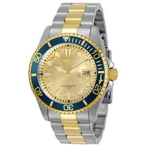 Invicta Pro Diver Men's Watch - 43mm, Steel, Gold (30022)